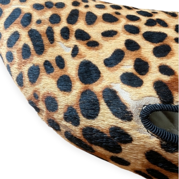 Birdies The Starling Loafers Leopard Print Calf Hair Animal Print Shoes - Picture 4 of 9